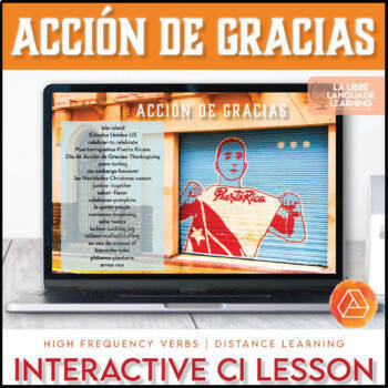Preview of Digital Spanish 2 Thanksgiving Activities | Acción de Gracias Webquest