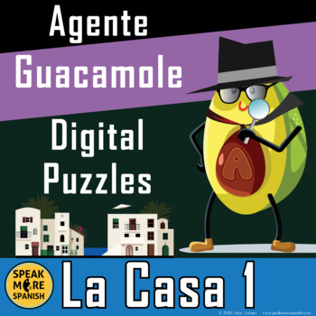 Preview of Digital Spanish Activities HOUSE Vocabulario PART 1. Juegos Digitales La CASA