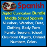 Digital Spanish Bundle - Middle School - Clothing, Body Pa