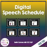 Digital Speech Schedule