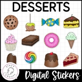 Digital Speech Therapy Resource Dessert Stickers Telethera