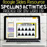 Digital Spelling Activities for Any List Using Google Slides