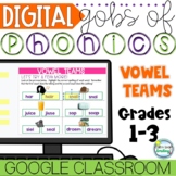 Digital Spelling and PHONICS Vowel Teams Distance Learning