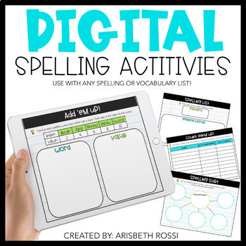 Preview of Digital Spelling and Word Work Activities
