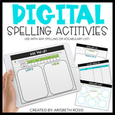 Digital Spelling and Word Work Activities