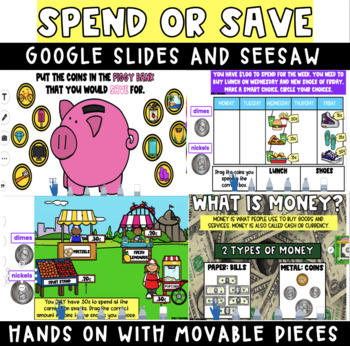 Preview of Digital: Spend or Save Economics Seesaw - Google Slides - Powerpoint