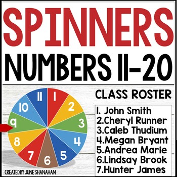 Preview of Digital Spinners Random Name Pickers Editable