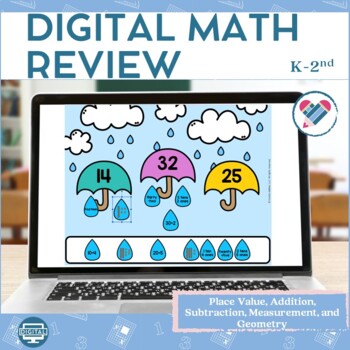 Preview of Digital Spring Math Games | Math Review