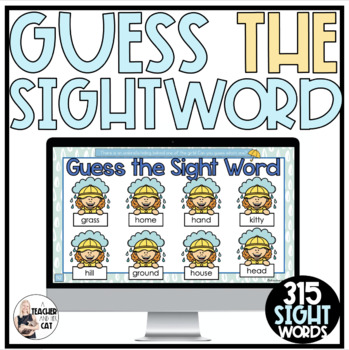 Digital Spring Sight Word Recognition Game | Morning Meeting Literacy