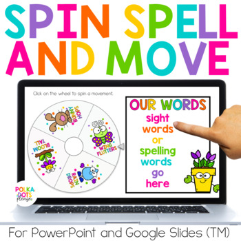 Preview of Digital Spring Spelling Activities for any list for PowerPoint & Google (TM)