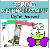 Digital Spring Writing Prompts Journal for Google Slides |