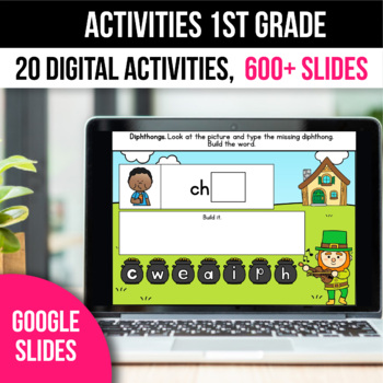 Preview of Digital St Patrick's Day Activities Kindergarten Math Games for Google Slides