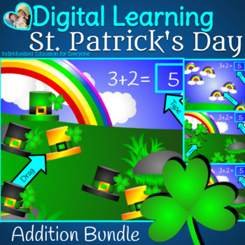 Preview of Digital St. Patrick's Day Addition to 10 Learning Bundle