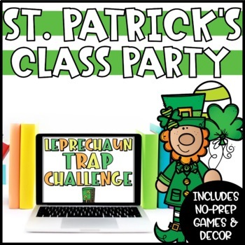 Preview of Digital St. Patrick's Day Games and Activities | Virtual St. Patricks Day Party