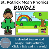 Digital St Patricks Day Math and Phonics Games Google Slid