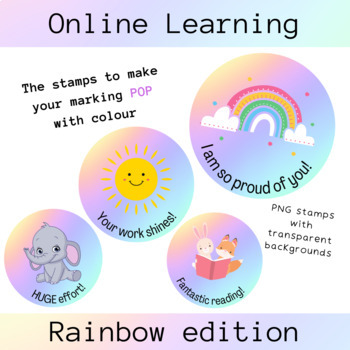 Preview of Digital Stamps: Rainbow edition