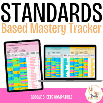 Preview of Digital Standards Based Mastery Tracker - ANY Subject, ANY Grade.