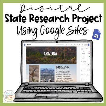Preview of Digital State Research Project Using Google Sites Distance Learning