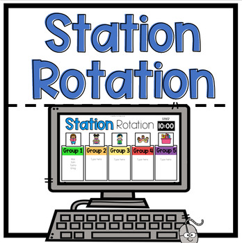 Preview of Digital Station Rotation | Editable