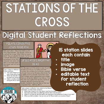 Preview of Digital Stations of the Cross Student Reflections