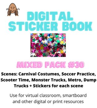 digital sticker books mixed pack 30 for fun reward and motivation