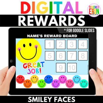Preview of Digital Sticker Chart Rewards FREEBIE | Smiley Faces Charts for Google Slides