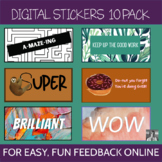 Digital Sticker Set: 10 Digital Stickers for Quick Feedback