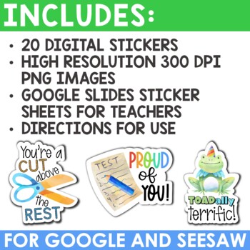 Winter Digital Stickers for Google Classroom™ and Seesaw™ Distance Learning