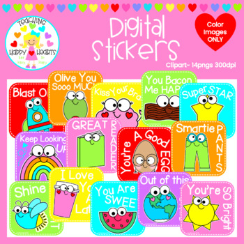 Preview of Digital Stickers Clipart