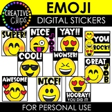 Digital Stickers: EMOJI Stickers {Made by Creative Clips Clipart}