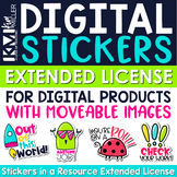 Digital Stickers Extended License for Products with Moveab