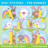 Digital Stickers - Fun Bunnies