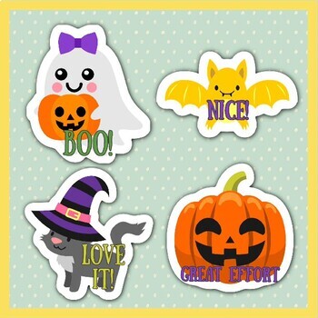 Digital Stickers Halloween Digital Stickers Halloween Stickers Seasonal  Stickers