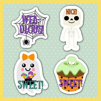 Digital Stickers Halloween Digital Stickers Halloween Stickers Seasonal  Stickers