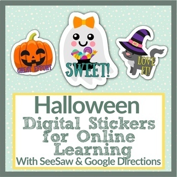 Digital Stickers for Google and Seesaw Seasonal Holiday BUNDLE - A