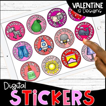 Valentine's Day Stickers I Printable Valentines Day Stickers - So