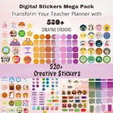 Digital Stickers Mega Pack: Transform Your Teacher Planner