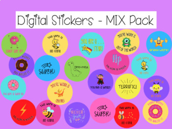 Preview of Digital Stickers - Mix PACK