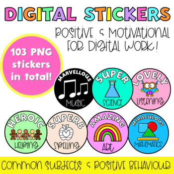 Positive Affirmation Stickers - Math & Movement