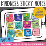 Digital Stickers Positive Message Sticky Notes Set 4 | Dis