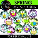Digital Stickers: SPRING Stickers {Made by Creative Clips 