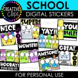 Digital Stickers: School Stickers {Made by Creative Clips 