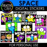 Digital Stickers: Space Stickers {Made by Creative Clips Clipart}
