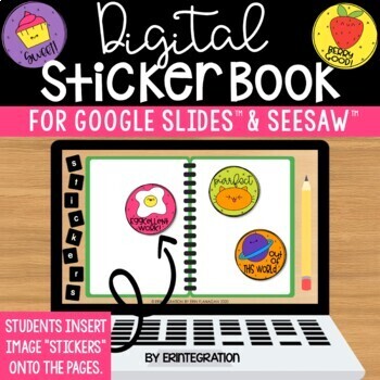 Preview of Digital Stickers & Sticker Book | Google Slides Templates | Seesaw