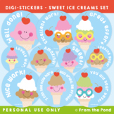 Digital Stickers - Sweet Ice Creams