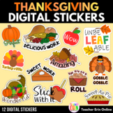 Digital Stickers Thanksgiving Themed | Thanksgiving Digita