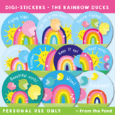 Digital Stickers - The Rainbow Ducks