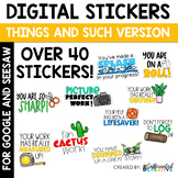 Digital Stickers Things and Such Pack for Google Classroom™