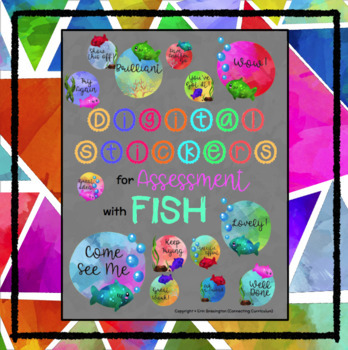 Preview of Digital Stickers for Assessment with Fish