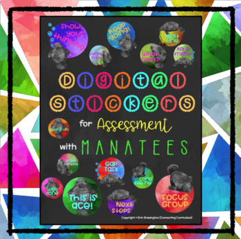Preview of Digital Stickers for Assessment with Manatees